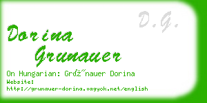 dorina grunauer business card